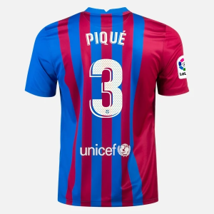 Billiga Fotbollströjor FC Barcelona Gerard Pique 3 Hemma tröja  2021/22 – Kortärmad