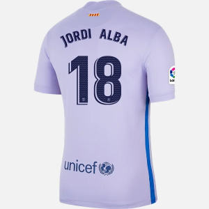 Billiga Fotbollströjor FC Barcelona Jordi Alba 18 Borta tröja  2021/22 – Kortärmad