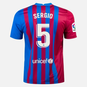 Billiga Fotbollströjor FC Barcelona Sergio Busquets 5 Hemma tröja  2021/22 – Kortärmad