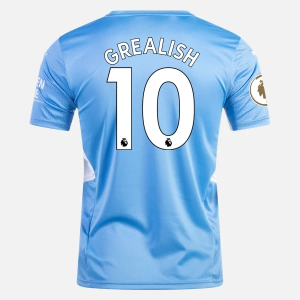 Billiga Fotbollströjor Manchester City Jack Grealish 10 Hemma tröja 2021/22 – Kortärmad