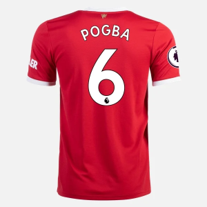 Billiga Fotbollströjor Manchester United Paul Pogba 6 Hemma tröja 2021/22 – Kortärmad