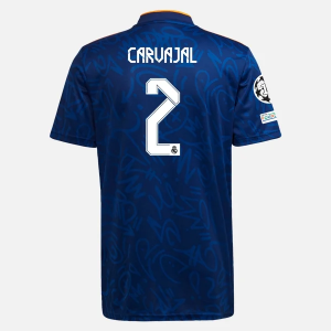 Billiga Fotbollströjor Real Madrid Dani Carvajal 2 Borta tröja  2021/22 – Kortärmad