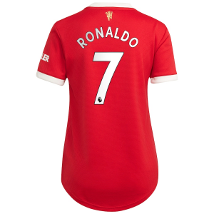 Billiga Fotbollströjor Manchester United Cristiano Ronaldo 7 Dam Hemma 2021 2022 – Kortärmad
