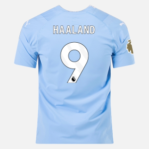 Billiga Fotbollströjor Manchester City Erling Haaland 9 Hemma tröja 2023/24 – Kortärmad